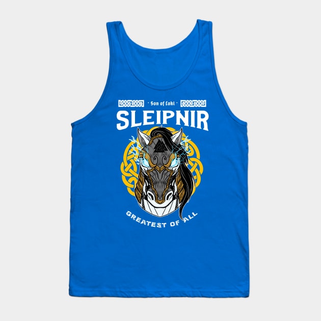 Sons of Loki: Sleipnir the greatest of all Horses-Norse mythology design Tank Top by JustJoshDesigns